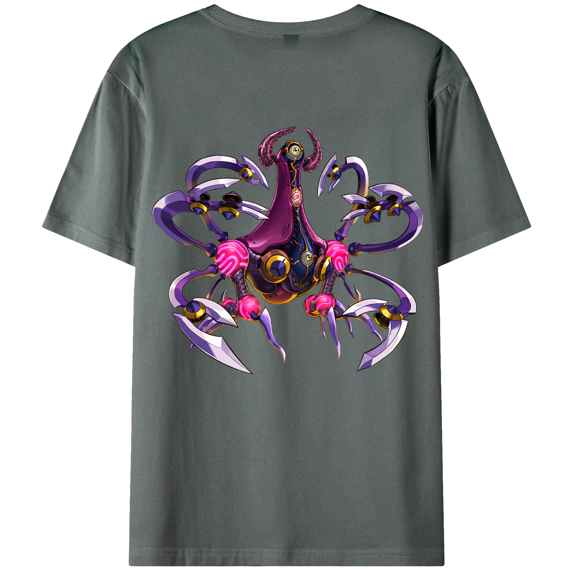 （画像用） 遊☆戯☆王 Yu-Gi-Oh! 綿100％ メンズ半袖Tシャツ（バックプリント） 通気性